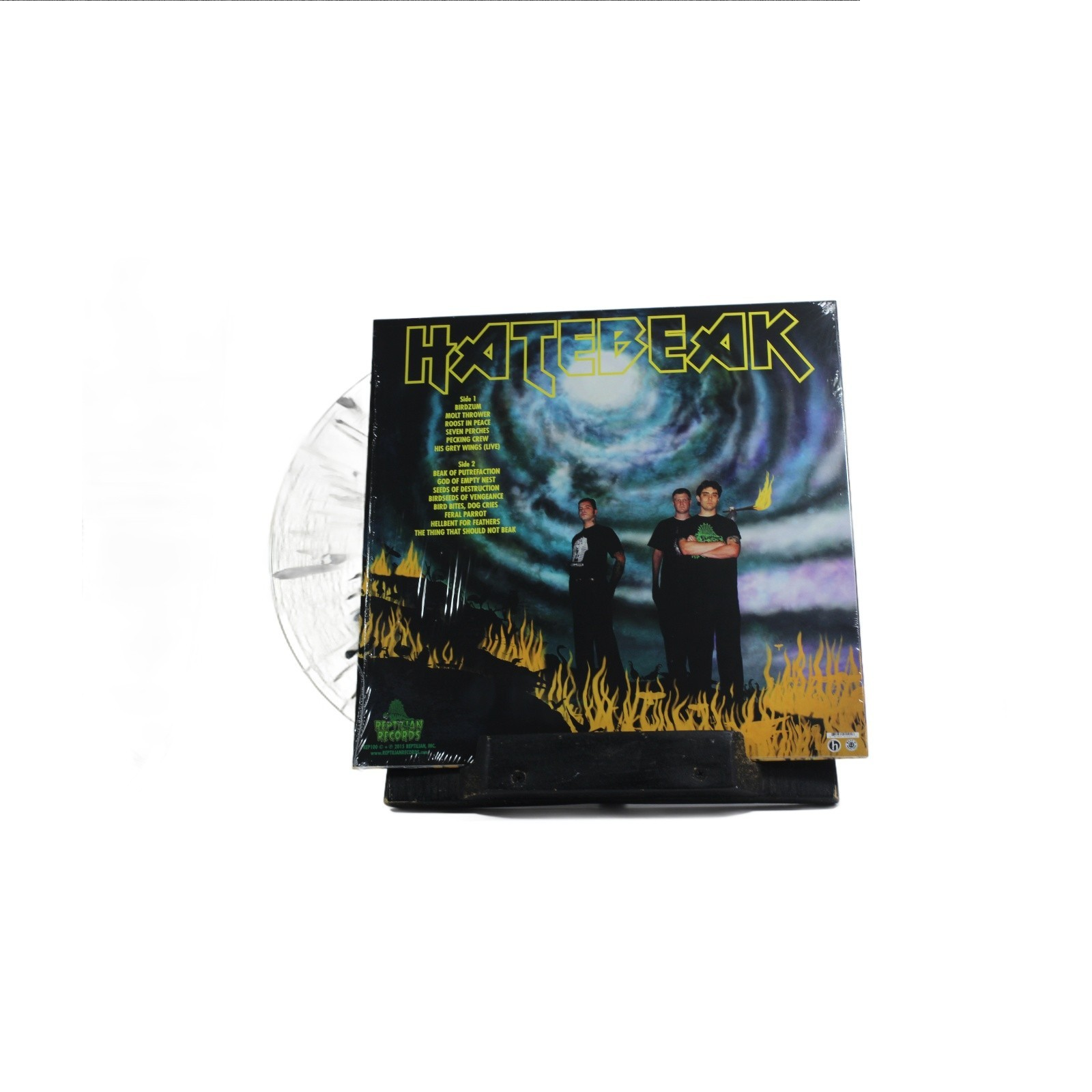 Hatebeak - The Number of the Beak 12”LP CLEAR SWIRL VINYL Reptilian Records 2015
